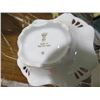 Image 2 : LOT INCLUDING, VASE, DISH AND SPOON, 2 BELLS (DISH MADE IN EAST GERMANY, BELL IS LEAD CRYSTAL MADE I