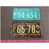 Image 1 : 1954 AND 1969 LICENSE PLATES