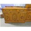 Image 1 : OAK BUFFET (VERY NICE CONDITION) *ONE LARGE DRAWER, 3 DOORS* (47.5" X 17" X 37.5")