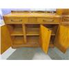 Image 3 : OAK BUFFET (VERY NICE CONDITION) *ONE LARGE DRAWER, 3 DOORS* (47.5" X 17" X 37.5")