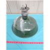 Image 1 : SERVICE STATION PORCELAIN LIGHT FIXTURE (16.5 INCHES ACROSS)