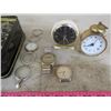 Image 3 : LOT OF ASSORTED WATCHES & CLOCKS (1 HAS INTERCHANGABLE BANDS, 1 IS BIRKS)