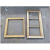 Image 1 : TWO PINE WOOD WINDOW FRAMES (23.25" X 24" -- 18.75" X 35.5")