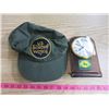 Image 1 : U.S. BORDER PATROL HAT AND JOHN DEERE CLOCK