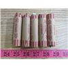 Image 1 : FIVE ROLLS OF PENNIES (ASSORTED YEARS)