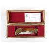 Image 1 : CHINA POCKET KNIFE THAT HAS BEEN CAREFULLY HAND CRAFTED WITH BRASS. IN WOODEN BOX