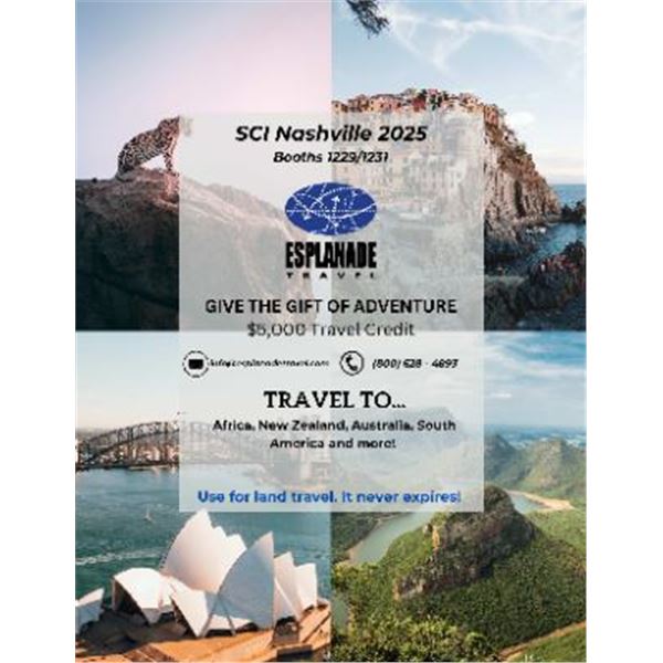 $5,000 International Travel Credit