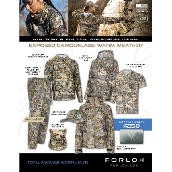 FORLOH Exposed Camouflage Warm Weather Package and $250 Gift Card