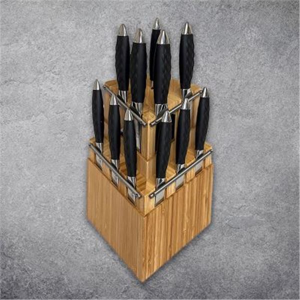 Flint and Flame 13pc PRO Series Sportsman Set In Rubber Wood Block