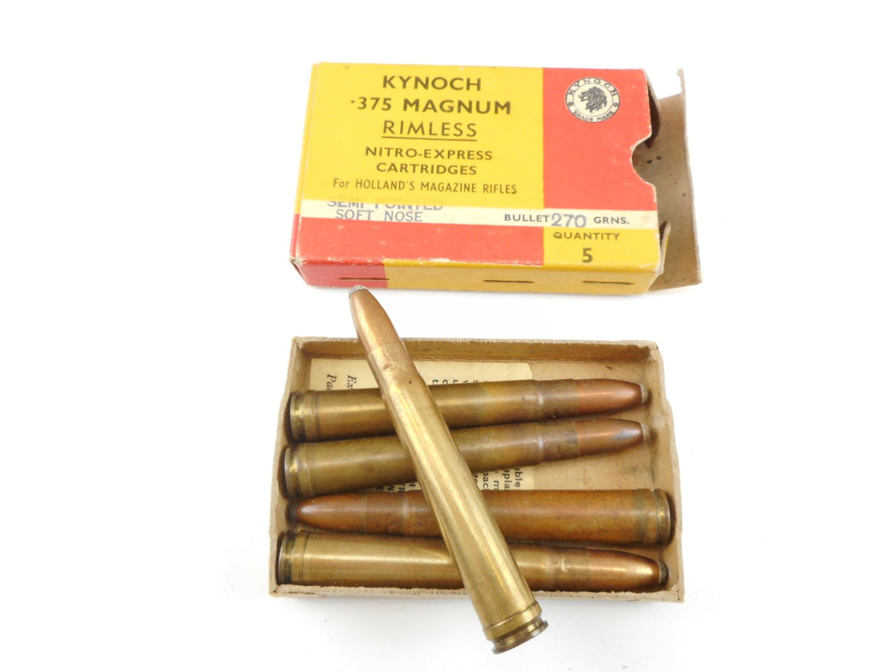 KYNOCH 375 MAGNUM RIMLESS NITRO EXPRESS AMMO kynoch-375-magnum-rimless-nitro-express-ammo