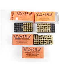 WOLF ASSORTED FACTORY RELOADS, 357 MAG, 38 SPL, 9MM LUGER