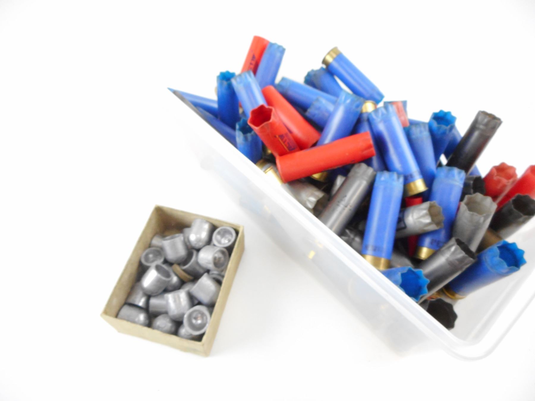 12 GA, .410 GA PRIMED SHOTSHELL CASES, 12 GAUGE SLUGS .695