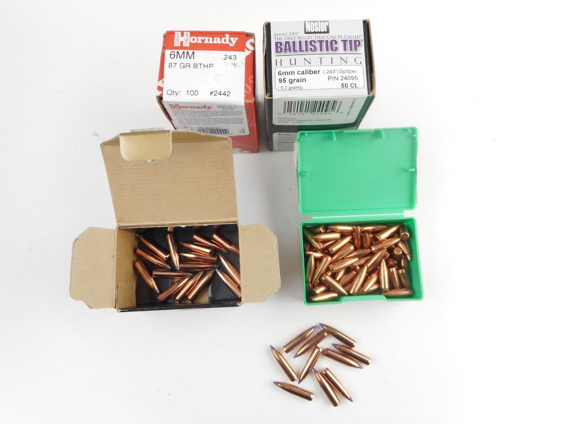 6MM CAL ASSORTED BULLETS