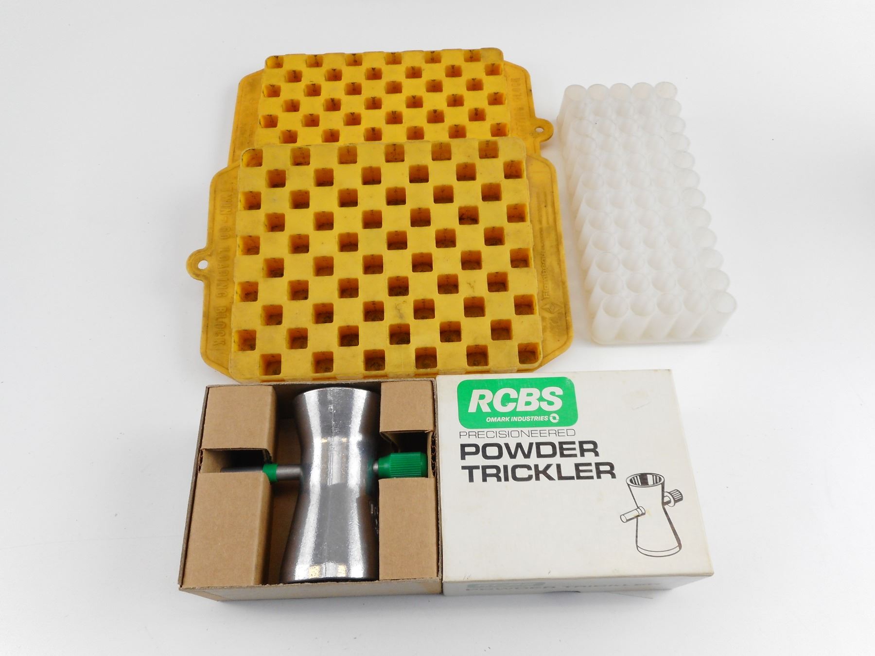 RCBS POWDER TRICKLER, SHELL HOLDERS FOR RELOADING