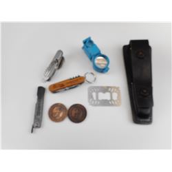 ASSORTED POCKET KNIVES, AND TOOLS