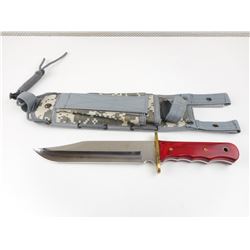 BOWIE KNIFE WITH NYLON SHEATH