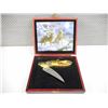 Image 2 : DECORATIVE WOLF FOLDING KNIFE IN CASE
