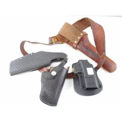 ASSORTED HOLSTERS WITH SLING