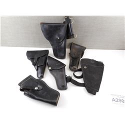 ASSORETED MILITARY TYPE HOLSTERS