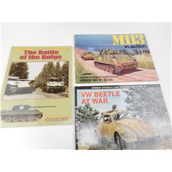 ASSORTED MILITARY VEHICLE BOOKS