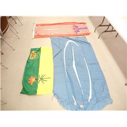 LOT OF 3 FLAGS, SASKATCHEWAN, AND 2 UNKNOWN
