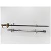 Image 1 : REPRODUCTION MILITARY OFFICERS TYPE SWORD WITH SCABBARD