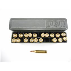 17 REM RELOADED AMMO, IN MTM CASE