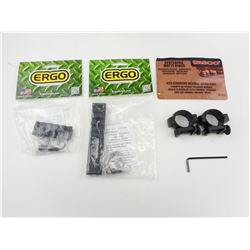 TASCO SCOPE RINGS AND ERGO RAILS