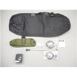 CHAMPIONS CHOICE SPOTTING SCOPE COVER, BLACK CANVAS BAG, CLEANING ROD, AXON POUCH, CABLE LOCK