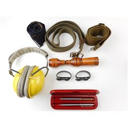 SAFETY SUPPLY CO EAR PROTECTION, CANVAS BELTS, PEN SET, BELT KEEPERS, CALL