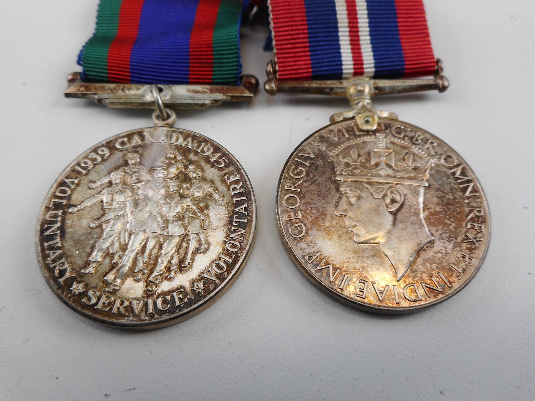 WWII CANADIAN MEDALS/POST WAR RIBBONS