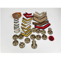 WWII RANK BADGES LOT