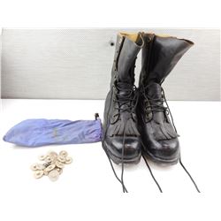 BLACK LEATHER VIBERG BOOTS