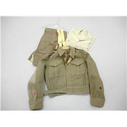 WWII CANADIAN BATTLE DRESS ITEMS