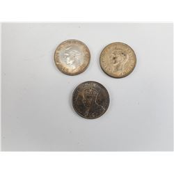 WWII ERA CANADA SILVER DOLLAR'S