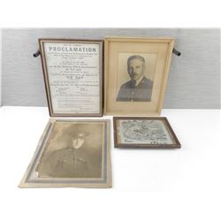 CDN MILITARY PICTURE/LETTER LOT