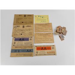 WWII CANADIAN RATION BOOKS