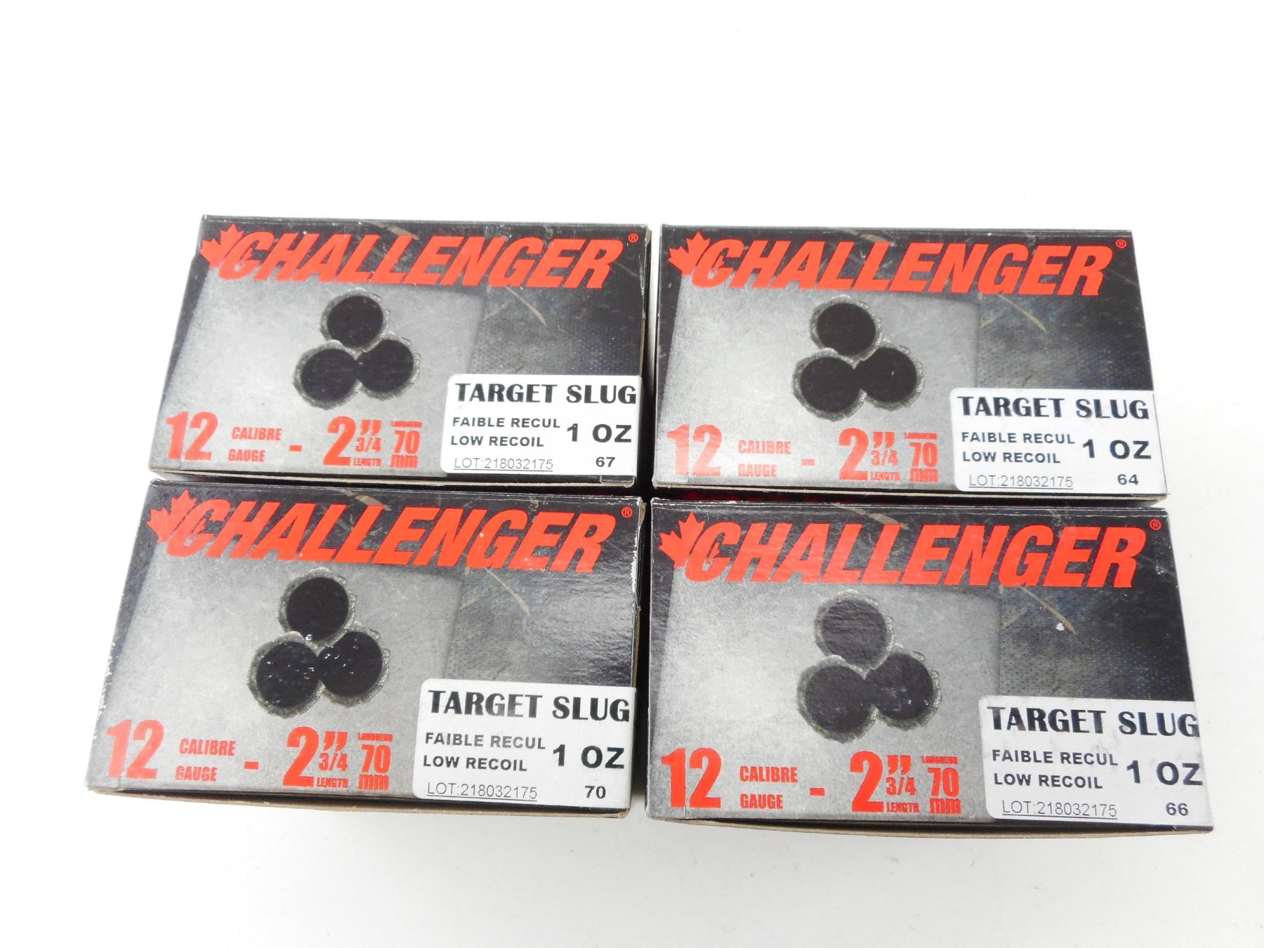 CHALLENGER 12 GA TARGET SLUG SHOTGUN SHELLS - Switzer's Auction ...