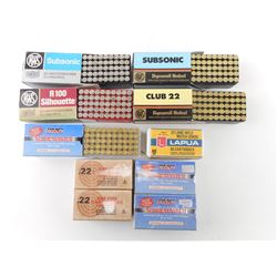 MIXED LOT .22 LR AMMO