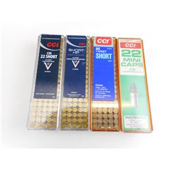 ASSORTED CCI .22 SHORT AMMO