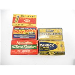 ASSORTED .22 CARTRIDGES