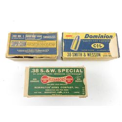 ASSORTED .38 S&W CARTRIDGES