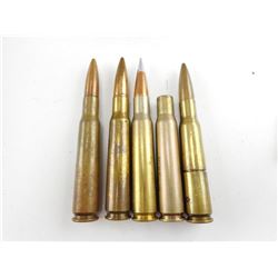 50 CAL ASSORTED AMMO, BRASS CASE, 50 CAL TRENCH ART RND