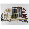 Image 1 : ASSORTED MILITARY BADGES AND CHIN STRAPS