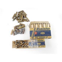 DOMINION 303 SAVAGE, 32 WCF, 32 S&W,  BRASS, BULLETS