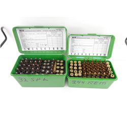 32 SPL, .244 REM RELOADED AMMO