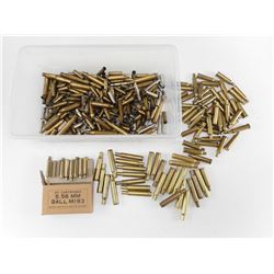 30 CARBINE, 300 H&H MAG, 243 WIN PRIMED, 6 X 47, 303 BRIT PRIMED, 5.56, 38 SPEC BRASS CASES