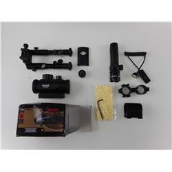 RED DOT, LASER AND BIPOD
