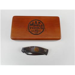 MAC TOOLS KNIFE AND WOODEN CASE