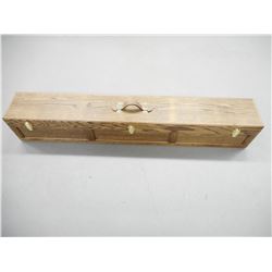 WOODEN RIFLE CASE/DISPLAY CASE